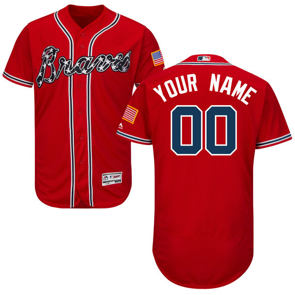 Men's Atlanta Braves Flex Base Custom Jersey MLBC0219